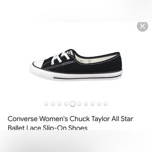 Women’s converse all star ballet lace slip on